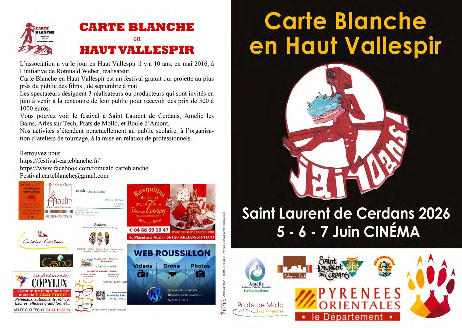 Affiche Carte Blanche Février 2025 - Haut-Vallespir